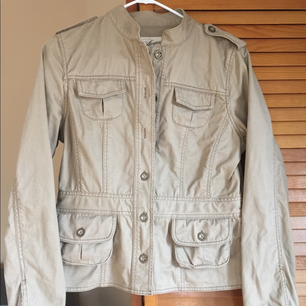 Y2K Vintage Aeropostale Tan Chino Jacket Large